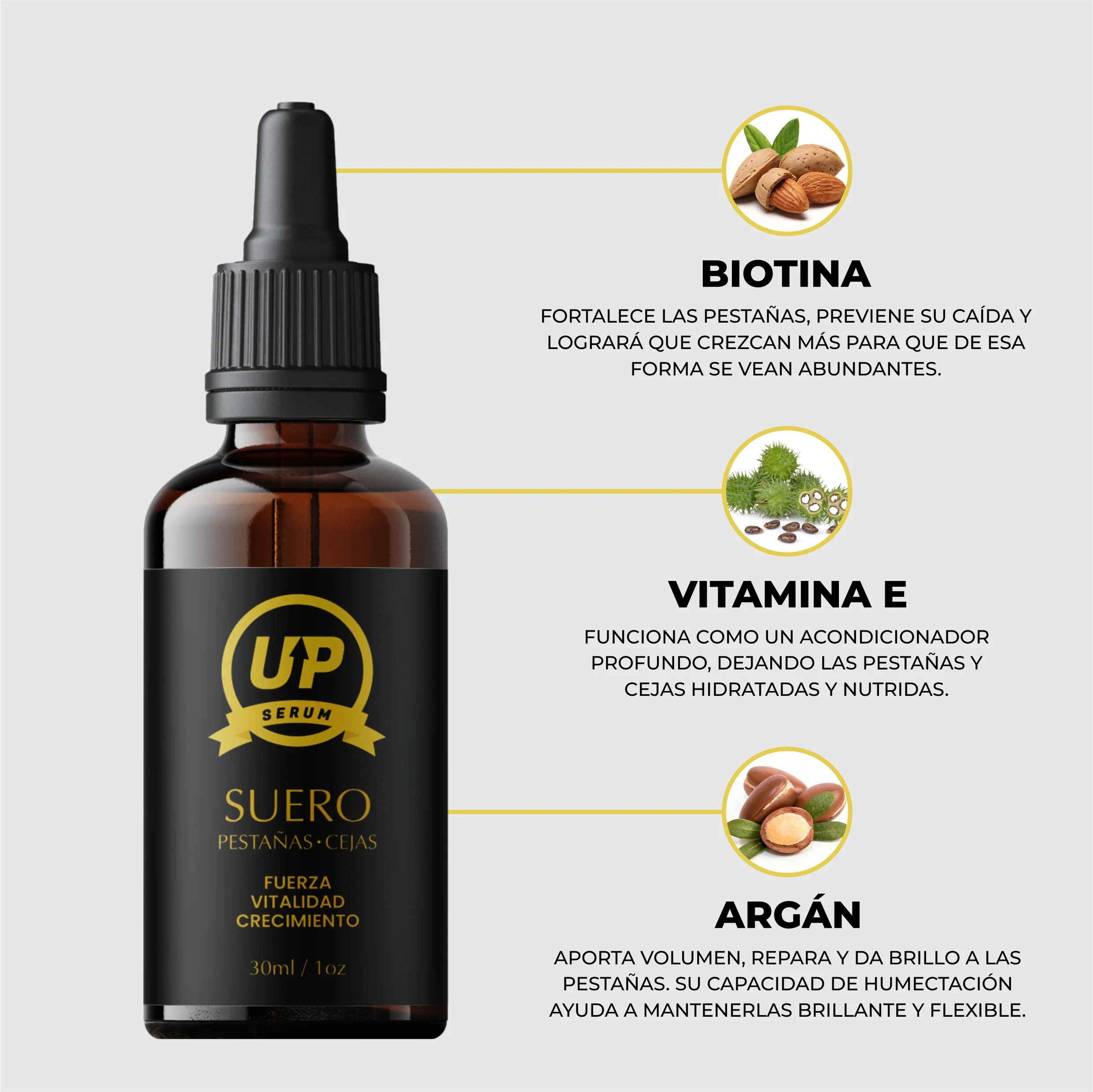 SERUM UP ALARGAMIENTO DE PESTAÑAS Y CEJAS